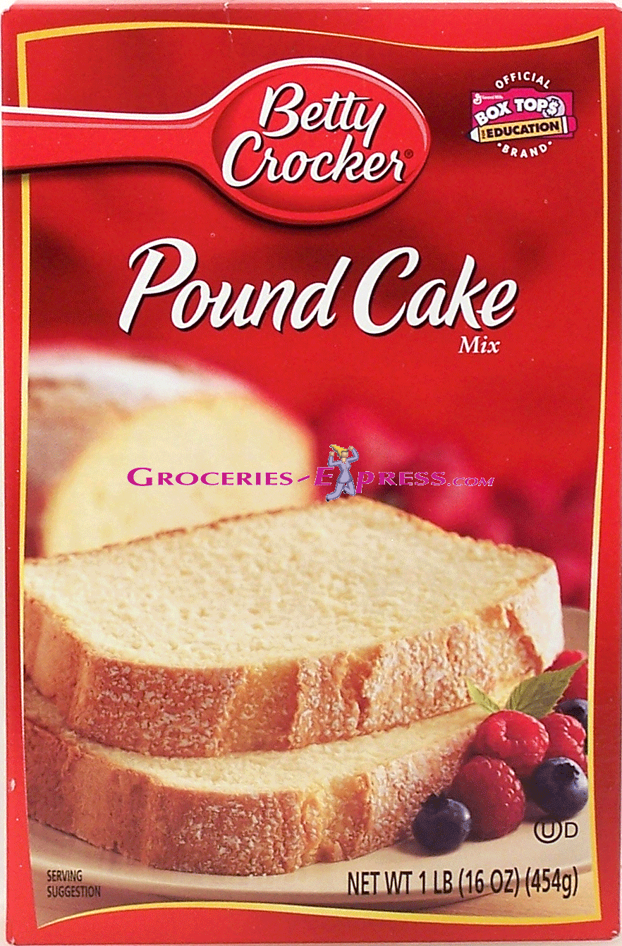 Betty Crocker  pound cake mix, add eggs Full-Size Picture